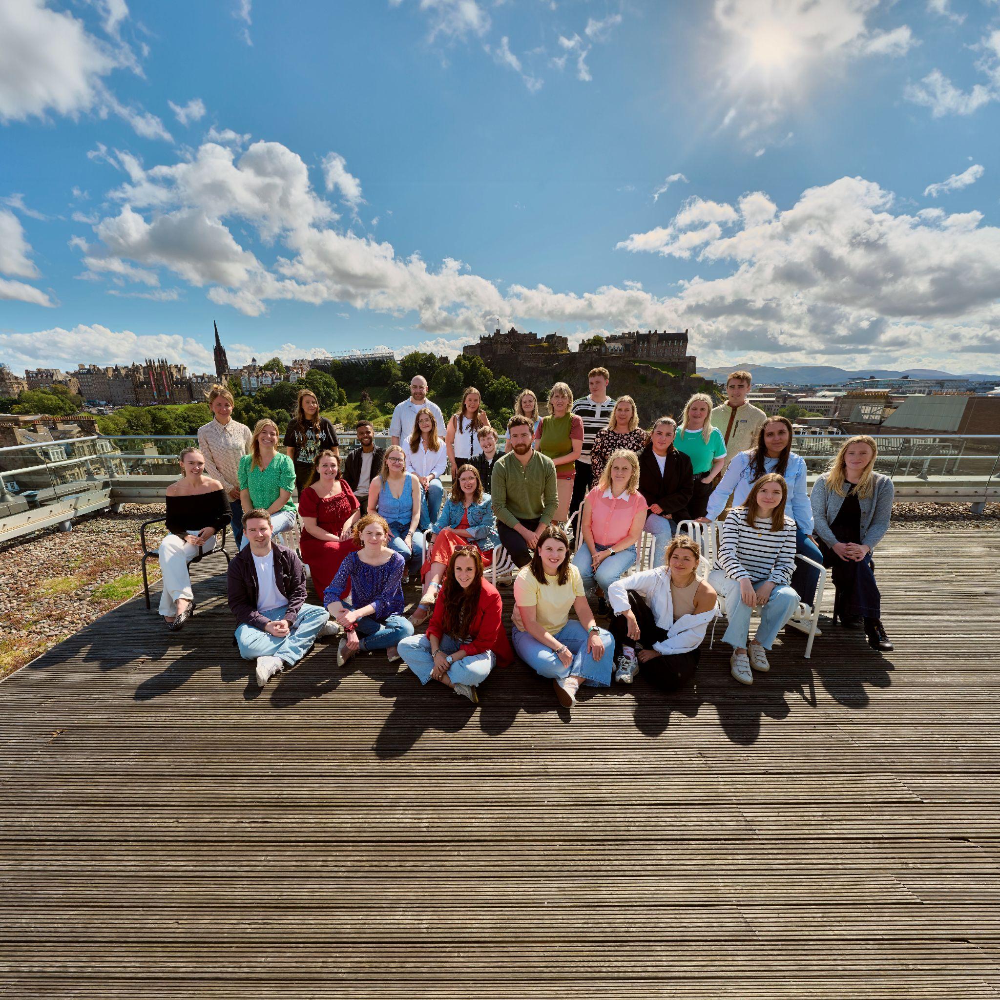 The Muckle Media team in Edinburgh
